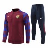 Teplákové Soupravy FC Barcelona Quarter Zip 2023-24 Červená pro Muži